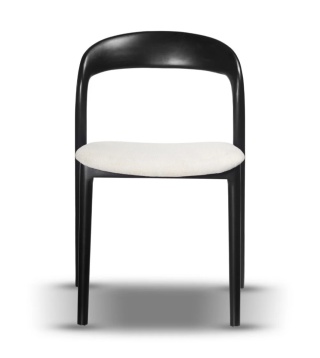 TULLA wooden chair in black finish
