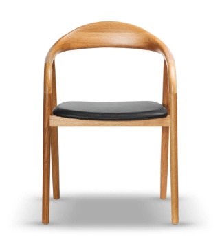TULLA-2 Oak Wood Chair with Armrests
