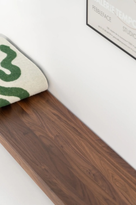 HYGG Dining Table with Bench –n Walnut Wood