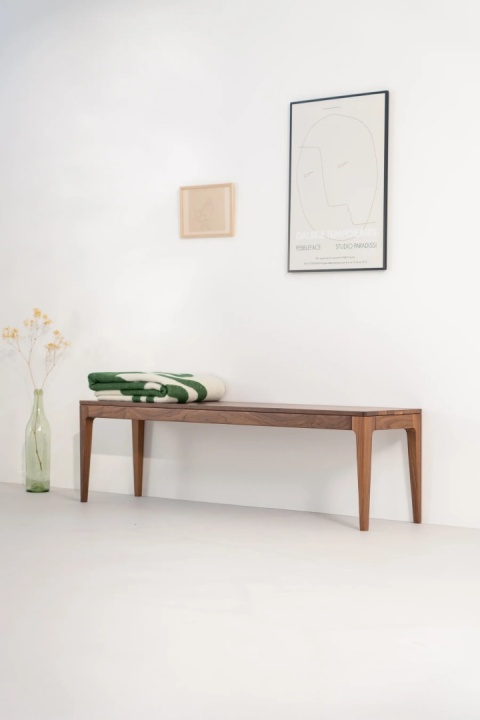 HYGG Dining Table with Bench –n Walnut Wood