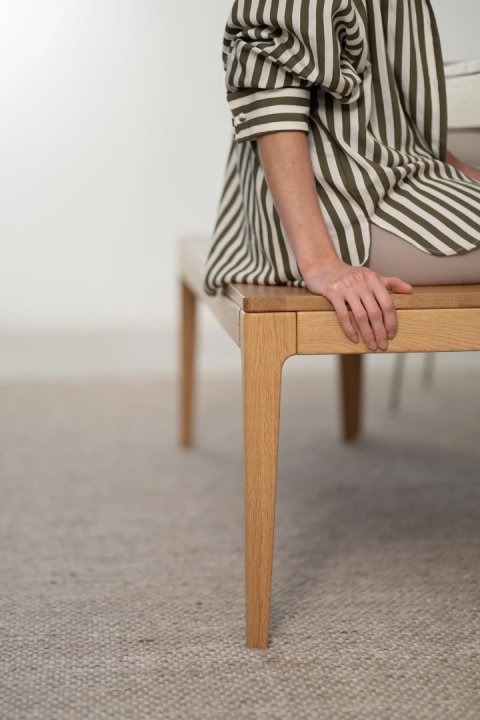 HYGG Dining Table with Bench in Oak Wood