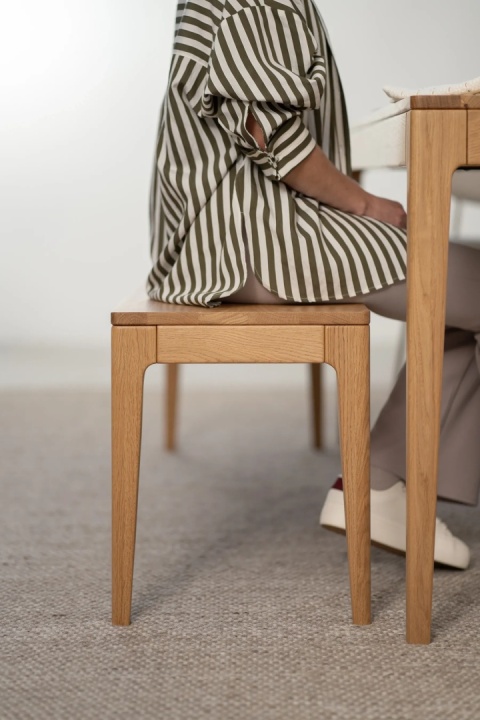 HYGG Dining Table with Bench in Oak Wood