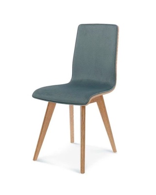 CLEO beech wood upholstered chair