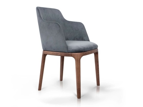 Krzesło LOFT drewniane tapicerowane