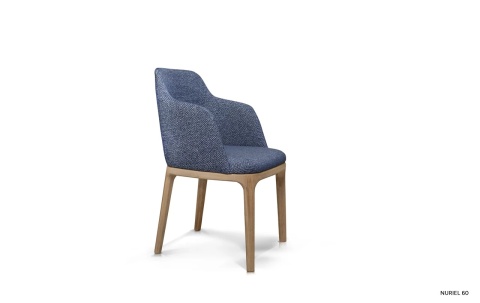 Krzesło LOFT drewniane tapicerowane