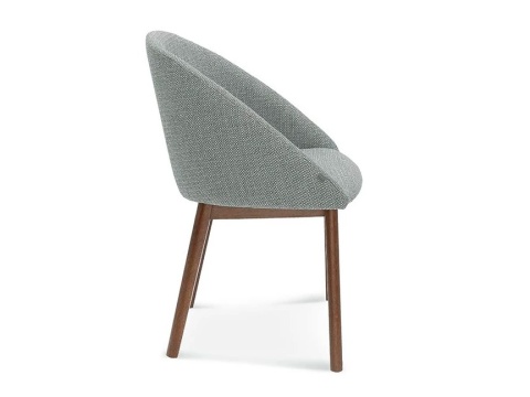 POP beech wood upholstered armless chair