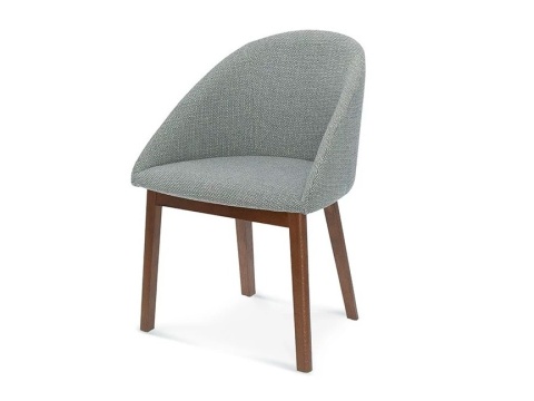 POP beech wood upholstered armless chair