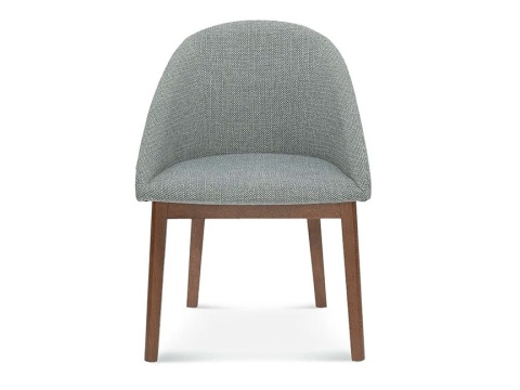 POP beech wood upholstered armless chair