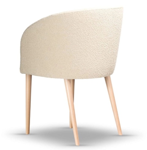 CARINE beech wood upholstered chair