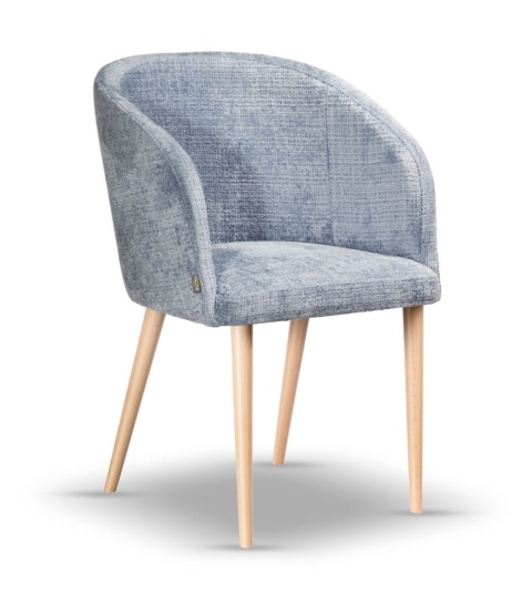 CARINE beech wood upholstered chair
