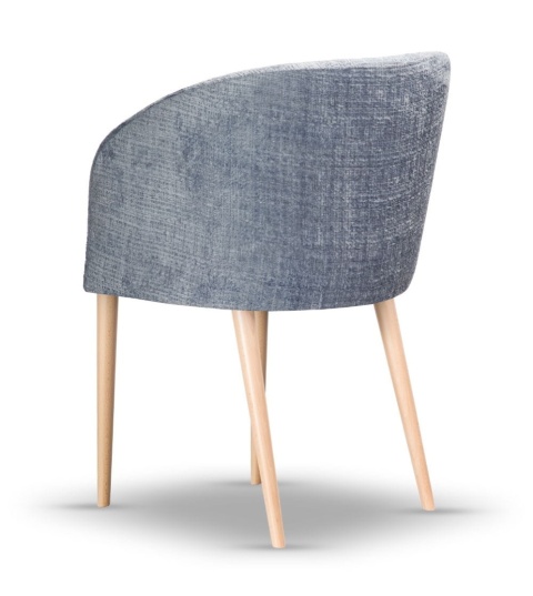 CARINE beech wood upholstered chair