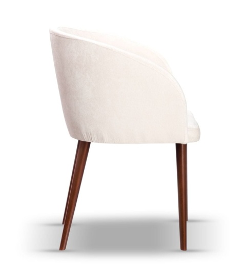 CARINE beech wood upholstered chair