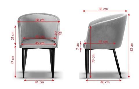 CARINE beech wood upholstered chair