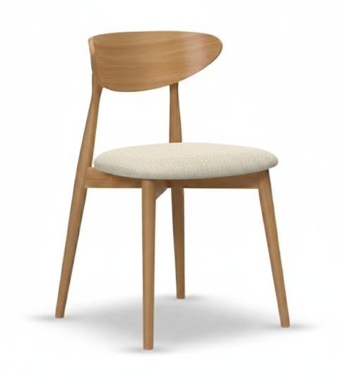 VESTA beech wood upholstered chair