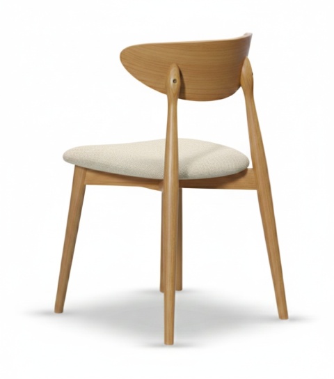 VESTA beech wood upholstered chair