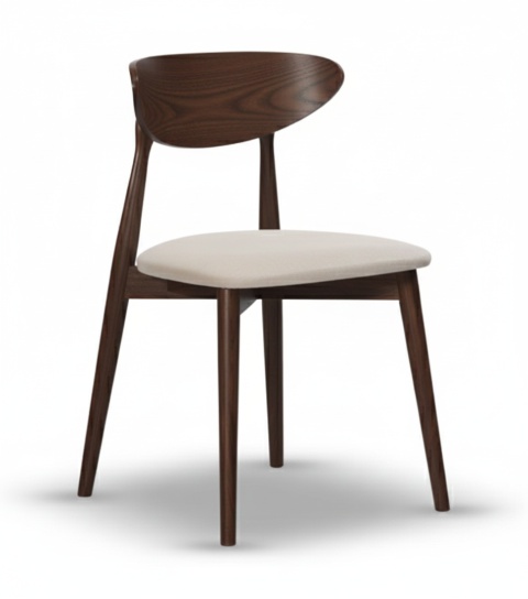 VESTA beech wood upholstered chair