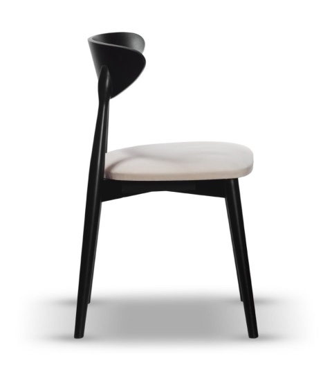 VESTA beech wood upholstered chair