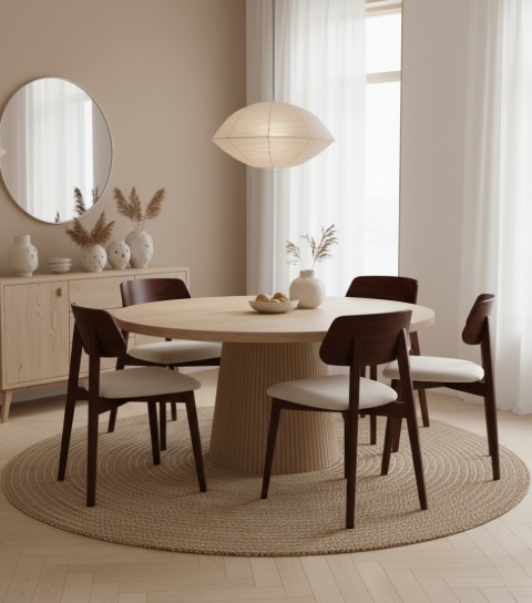 Krzesło DARO z drewna bukowego tapicerowane czarne