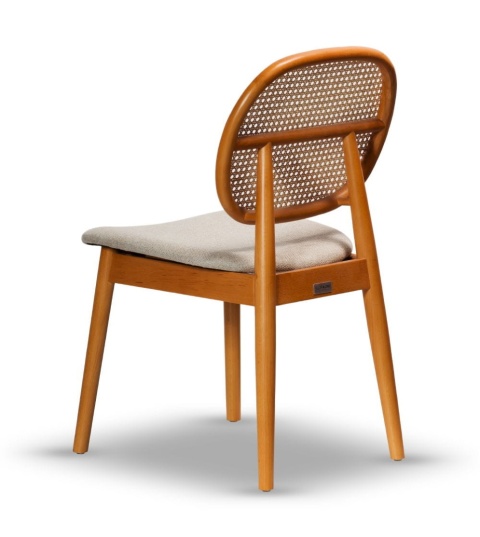 Krzesło JACOB z drewna bukowego, tapicerowane