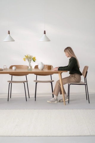 YRKE Stół do Jadalni Drewno Dębowe