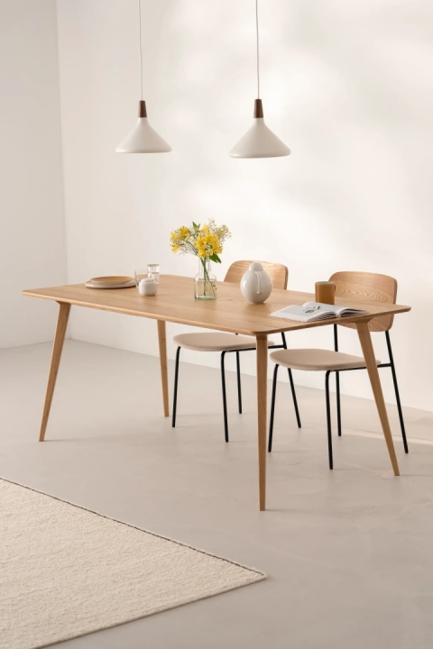 YRKE Stół do Jadalni Drewno Dębowe