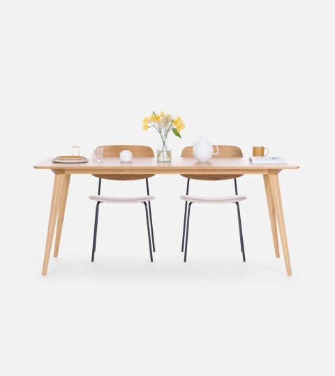 YRKE Stół do Jadalni Drewno Dębowe