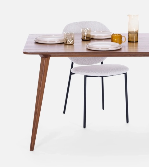 YRKE Stół do Jadalni Drewno Orzechowe