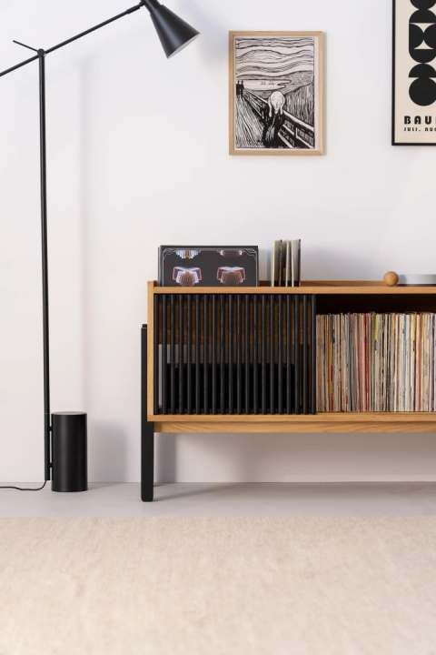 VIBE – Solid Oak Turntable & Vinyl Storage Cabinet