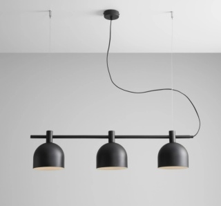 Beryl 3 Black lampa wisząca