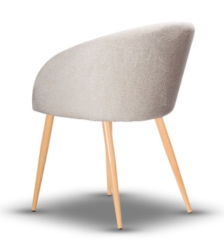 Krzesło FLOW metalowe tapicerowane