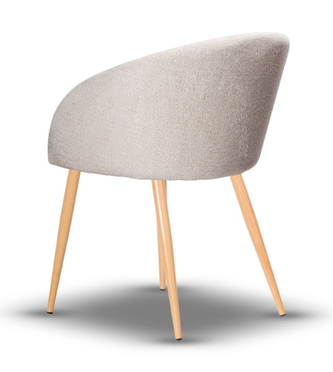 Krzesło FLOW metalowe tapicerowane