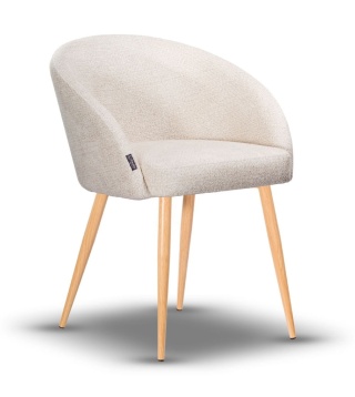 Krzesło FLOW metalowe tapicerowane