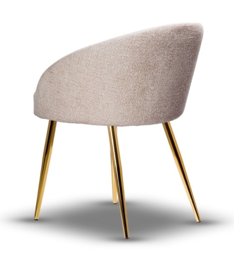 Krzesło FLOW metalowe tapicerowane