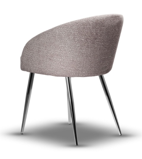 Krzesło FLOW metalowe tapicerowane
