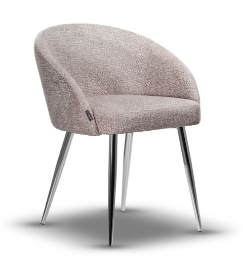 Krzesło FLOW metalowe tapicerowane