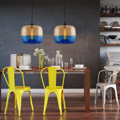 London Loft NO. 5 AB szklana lampa wisząca