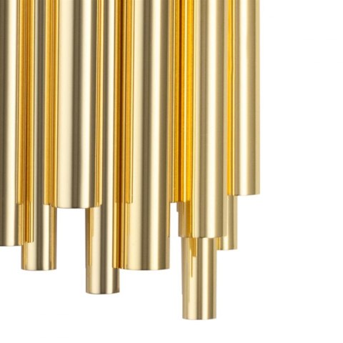 TUBO GOLD 50 cm Gold Wall Sconce, Step into Design