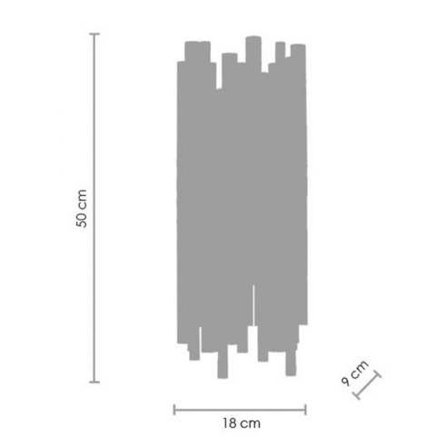 TUBO GOLD 50 cm Gold Wall Sconce, Step into Design